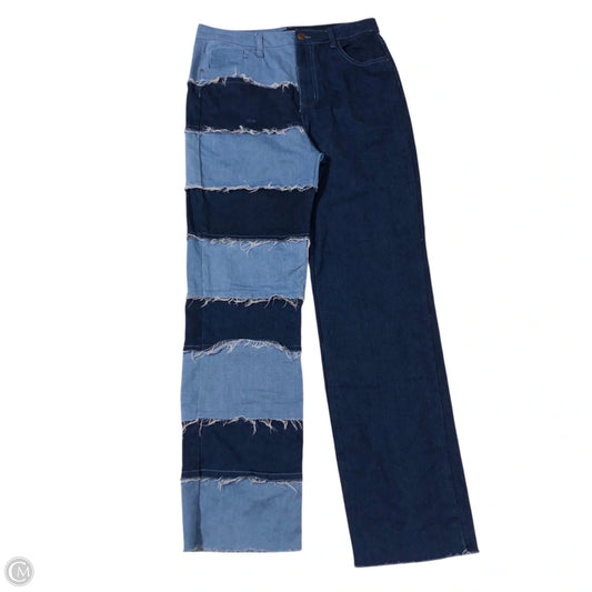 Jeans Straight By Fashion Nova In Blue Denim, Size: 10