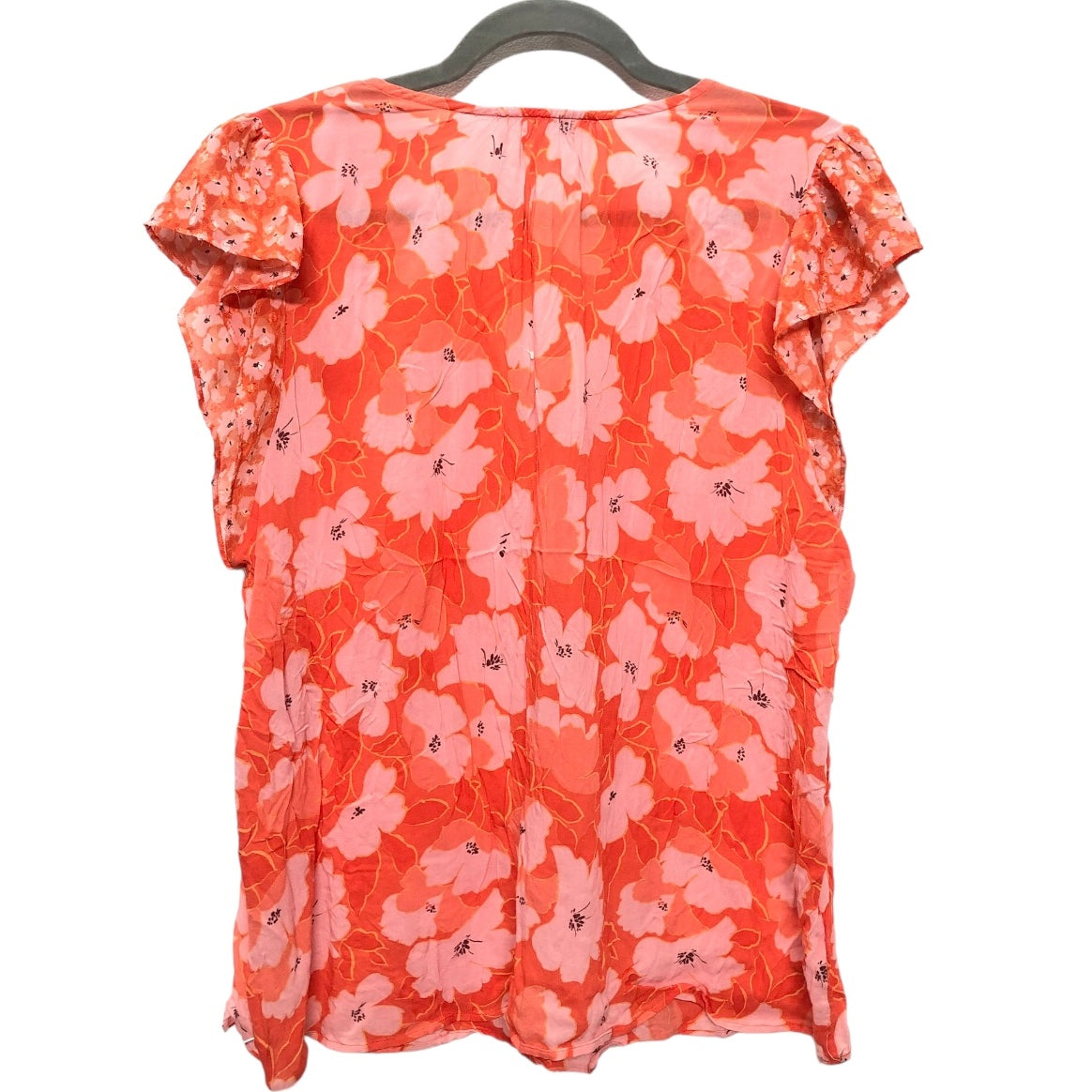 Orange Blouse Short Sleeve Dr2, Size Xxl