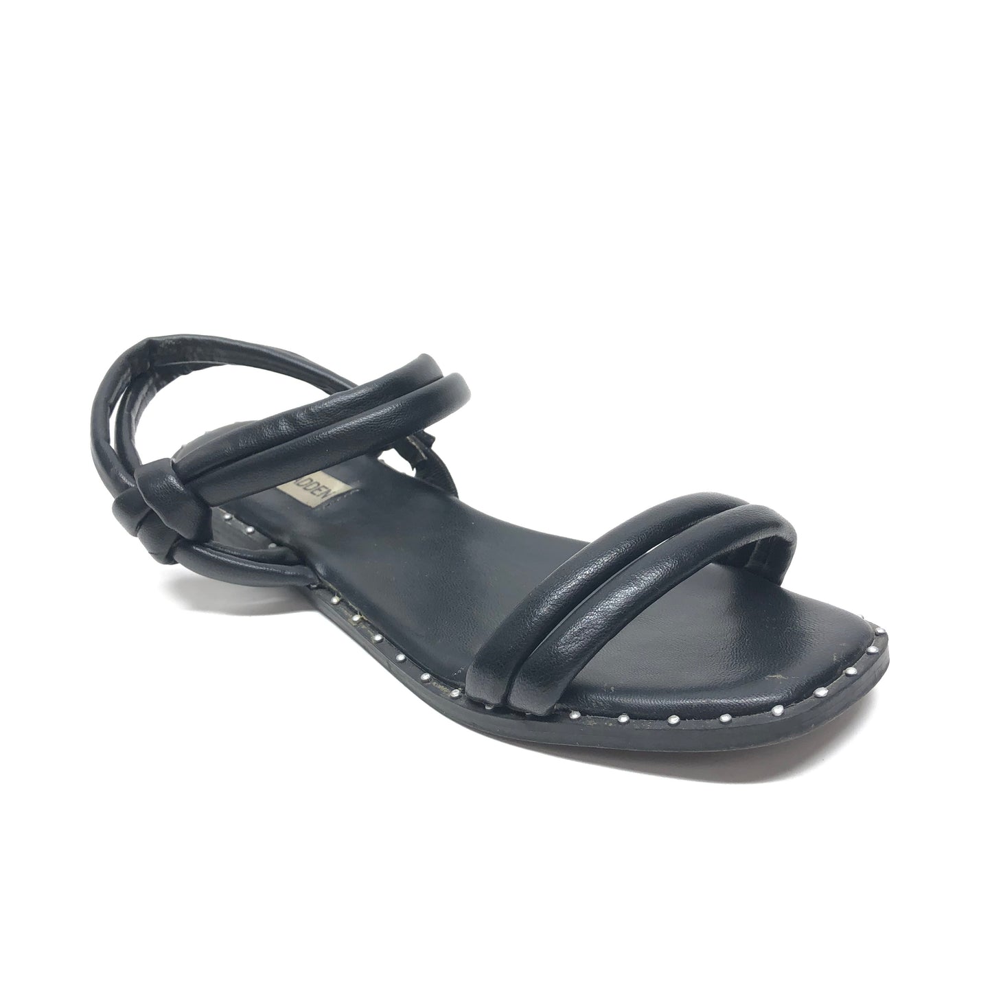 Black Sandals Flats Steve Madden, Size 8.5