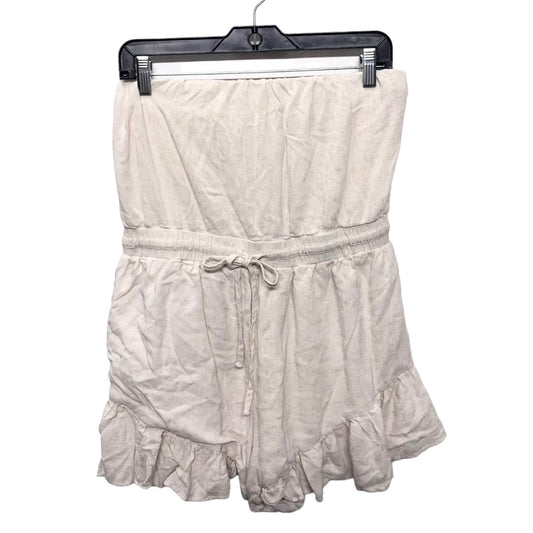 Romper By Clothes Mentor In Ivory, Size: L