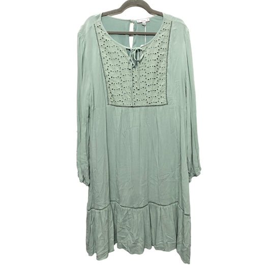 Dress Casual Short By Clothes Mentor In Green, Size: 3x