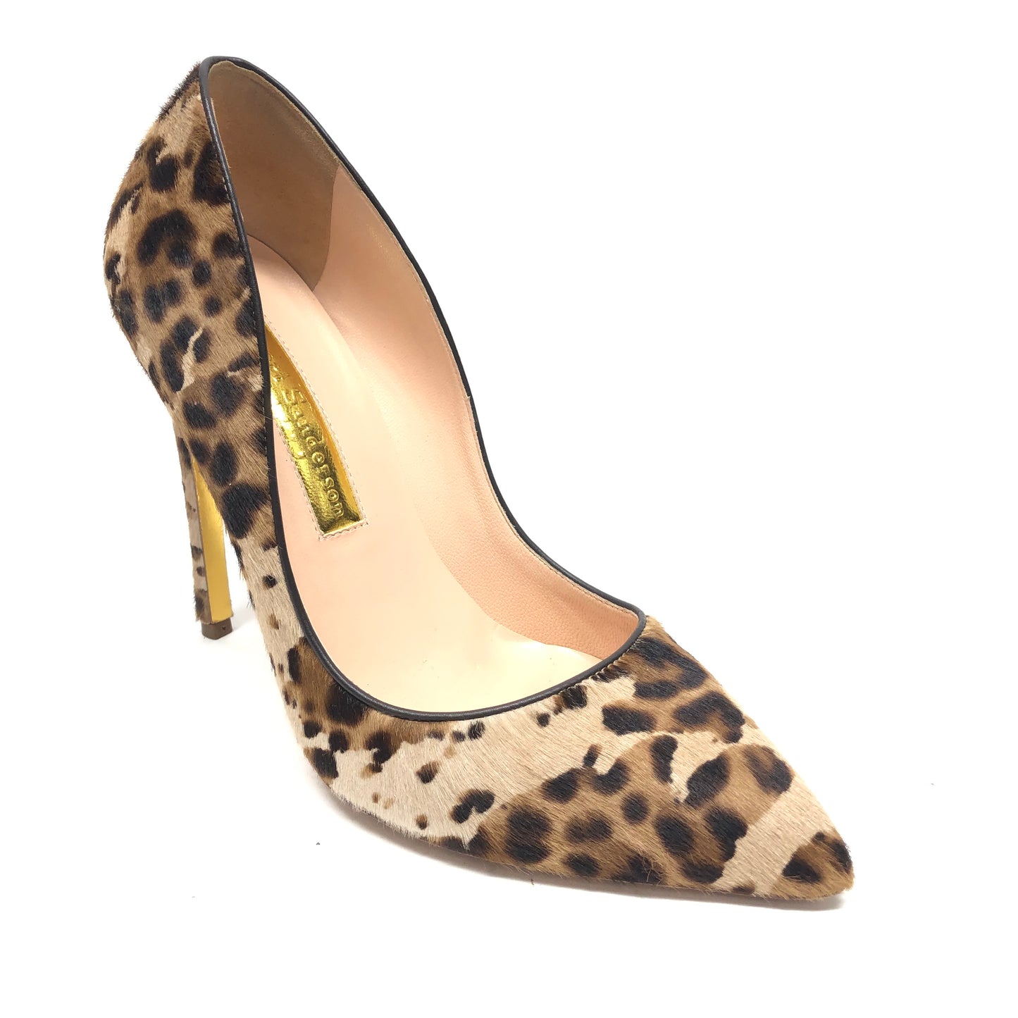 Leopard Print Shoes Heels Stiletto Cmc, Size 7.5