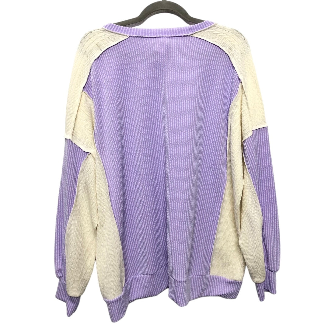 Sweater By 7th Ray In Purple, Size: L