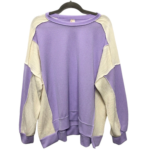 Sweater By 7th Ray In Purple, Size: L