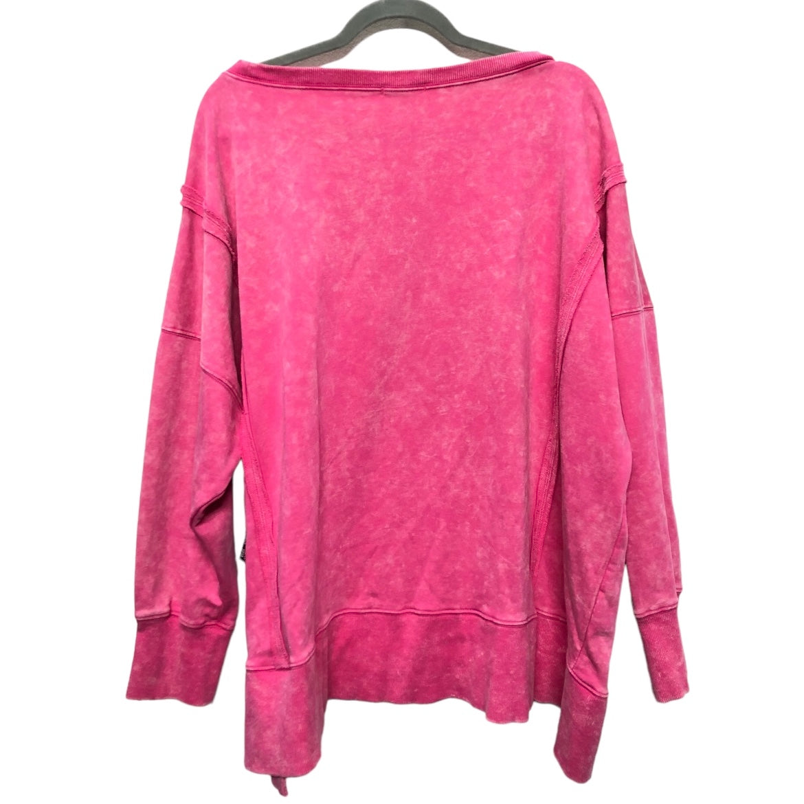 Sweatshirt Crewneck By White Birch In Pink, Size: L