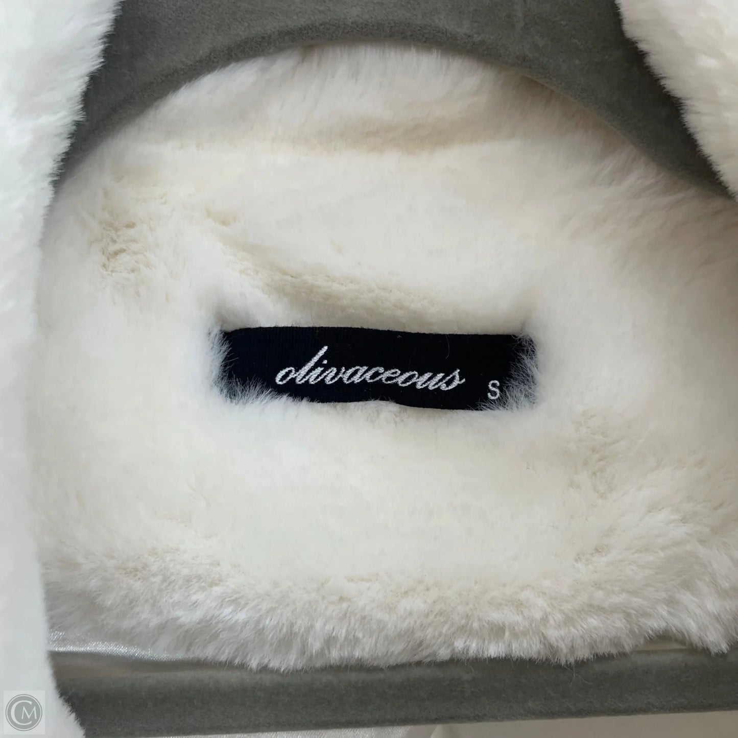 Coat Faux Fur & Sherpa By Olivaceous In White, Size: S