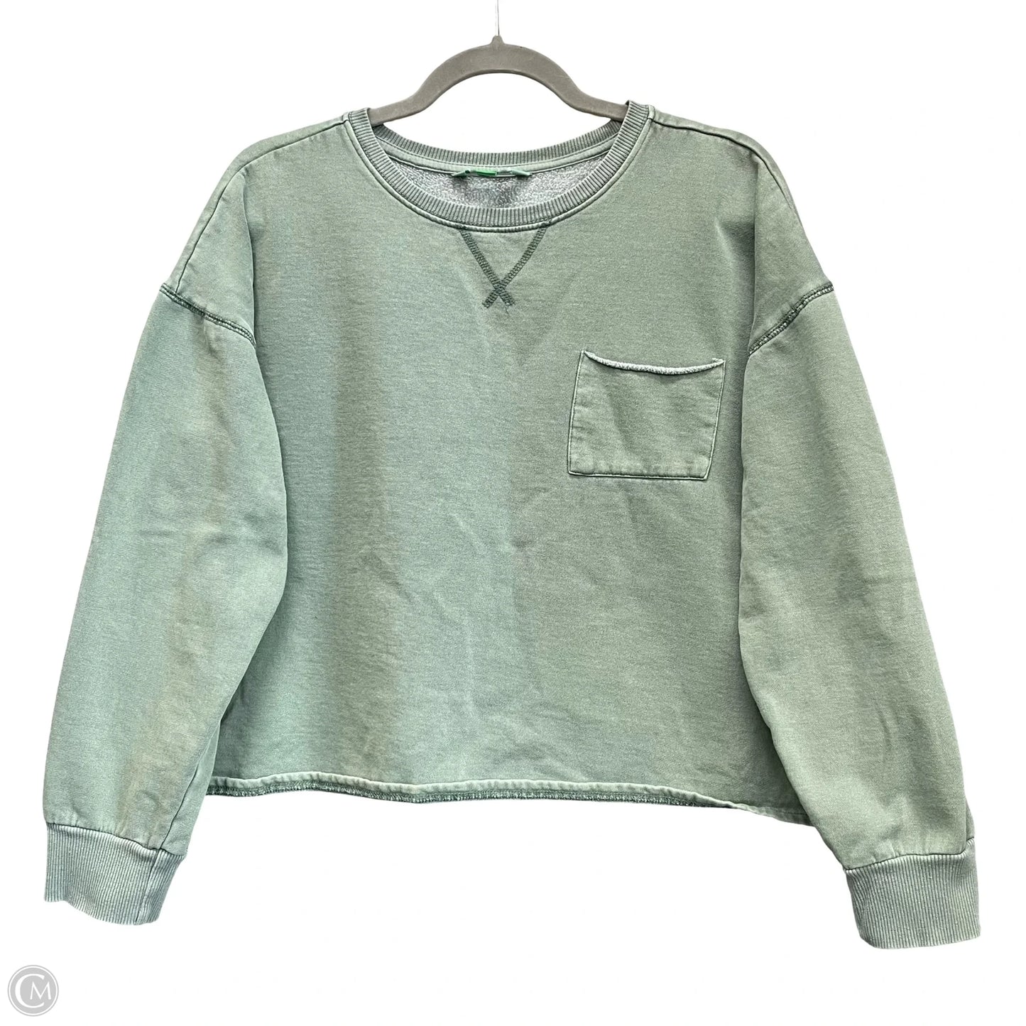 Sweatshirt Crewneck By Dip In Green, Size: L