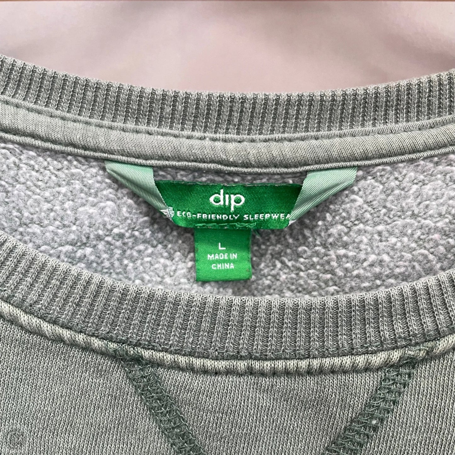 Sweatshirt Crewneck By Dip In Green, Size: L