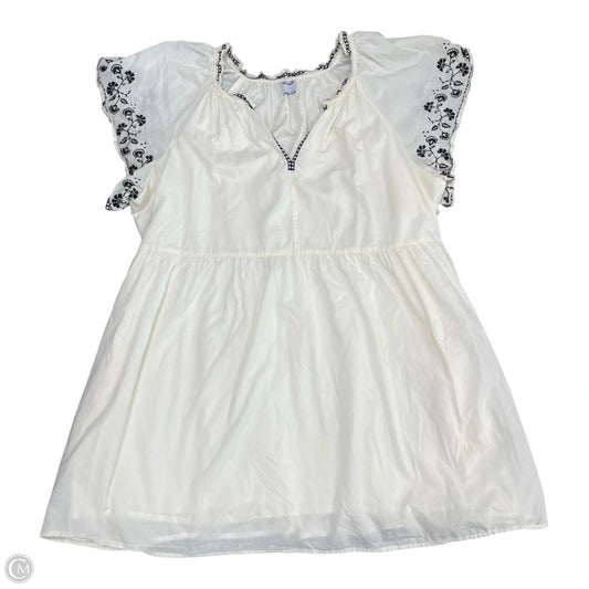 Dress Casual Short By Old Navy In Ivory, Size: Xxl
