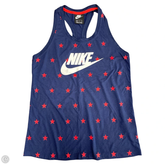 Athletic Tank Top By Nike Apparel In Navy, Size: S