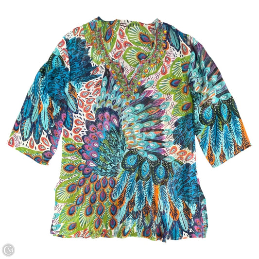 Swimwear Cover-up By Clothes Mentor In Multi-colored, Size: Xl