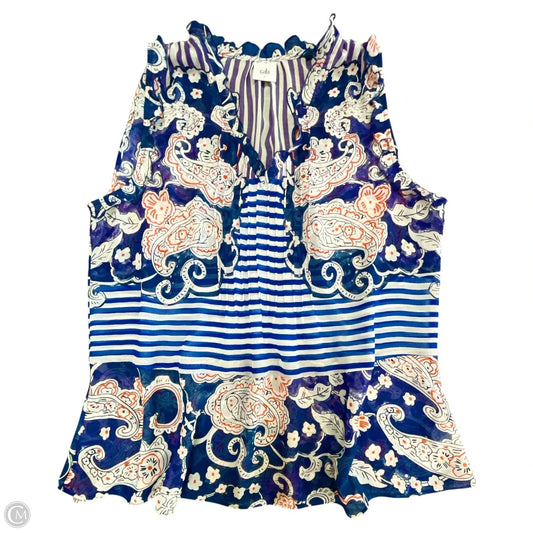 Top Sleeveless By Cabi In Blue, Size: S