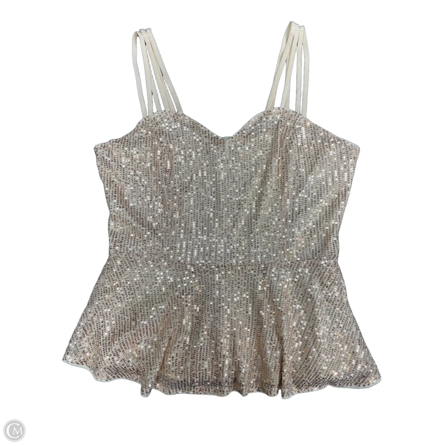 Top Sleeveless By Grace Karin In Gold, Size: Xl