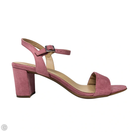 Sandals Heels Block By Naturalizer In Pink, Size: 9