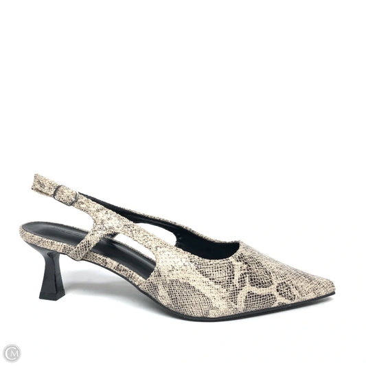 Shoes Heels Kitten By Wild Diva In Snakeskin Print, Size: 9