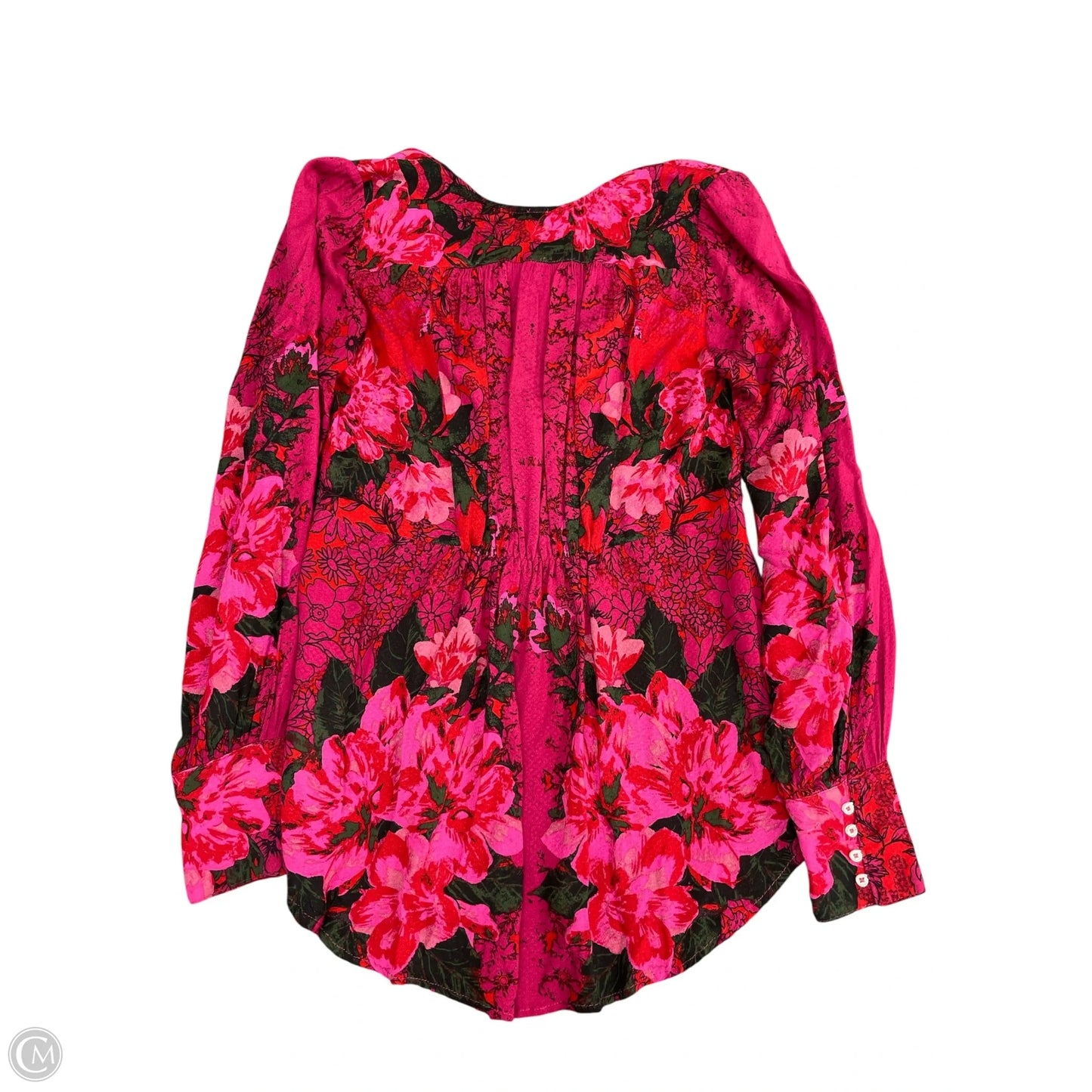 Top Long Sleeve By Free People In Pink, Size: Xs