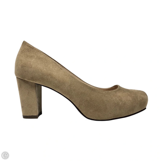 Shoes Heels Block By Xappeal In Tan, Size: 6.5