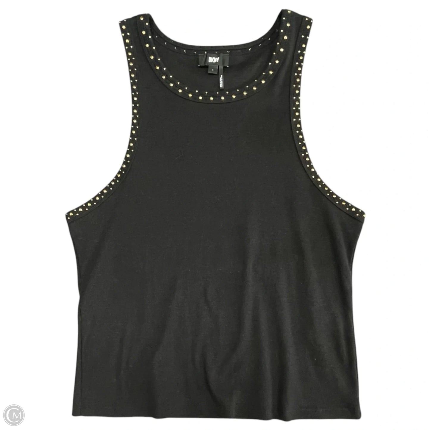 Top Sleeveless By Dkny In Black, Size: L