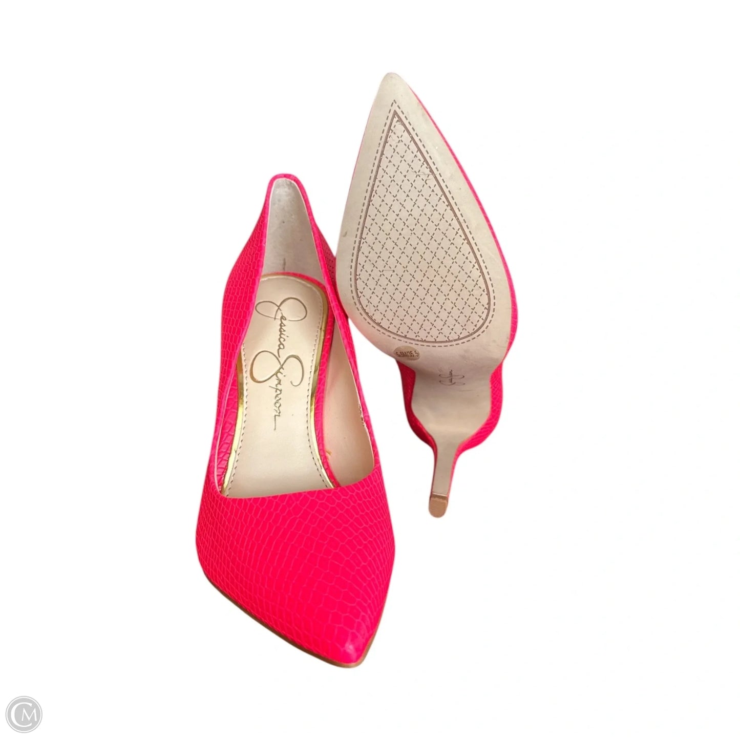 Shoes Heels Stiletto By Jessica Simpson In Pink, Size: 5.5