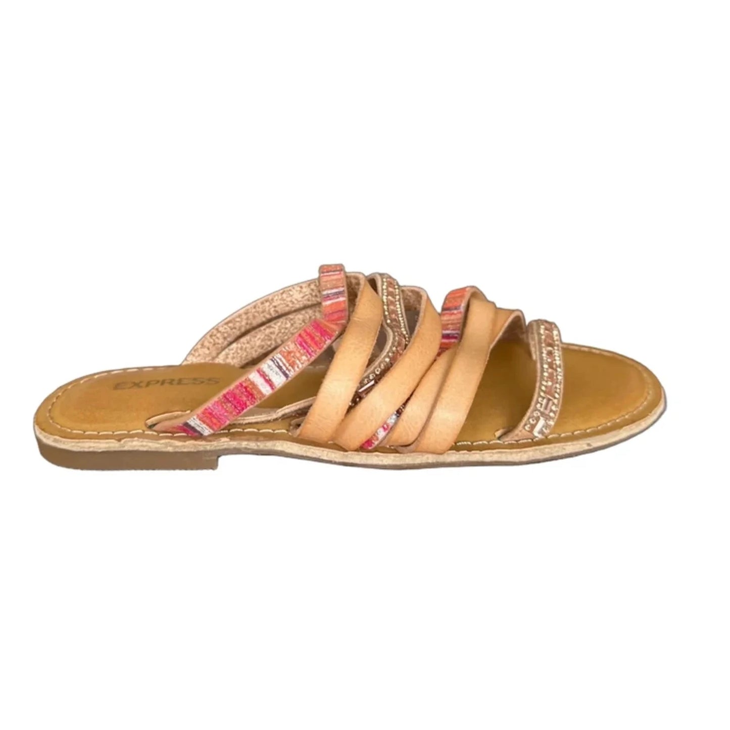 Sandals Flats By Express In Tan, Size: 6