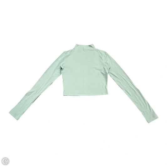 Athletic Top Long Sleeve Collar By Lululemon In Green, Size: 4
