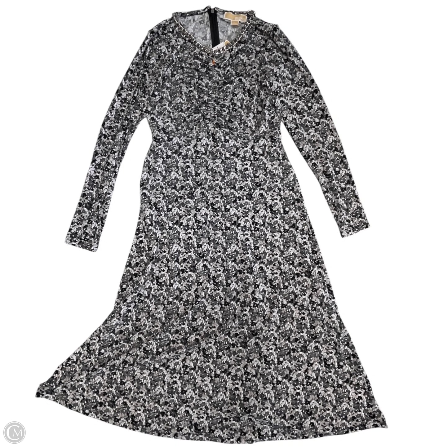 Dress Casual Midi By Michael By Michael Kors In Black & White, Size: S