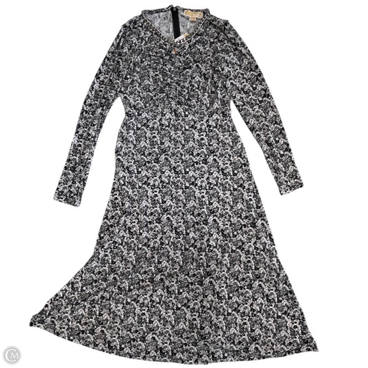 Dress Casual Midi By Michael By Michael Kors In Black & White, Size: S