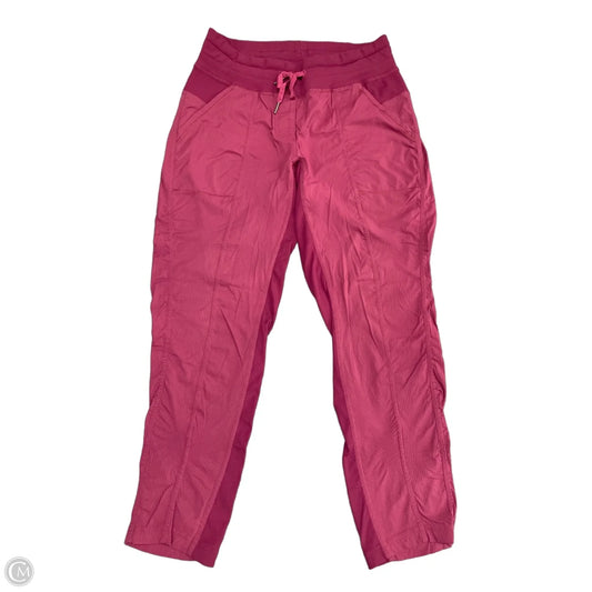 Athletic Pants By Lululemon In Maroon, Size: 8