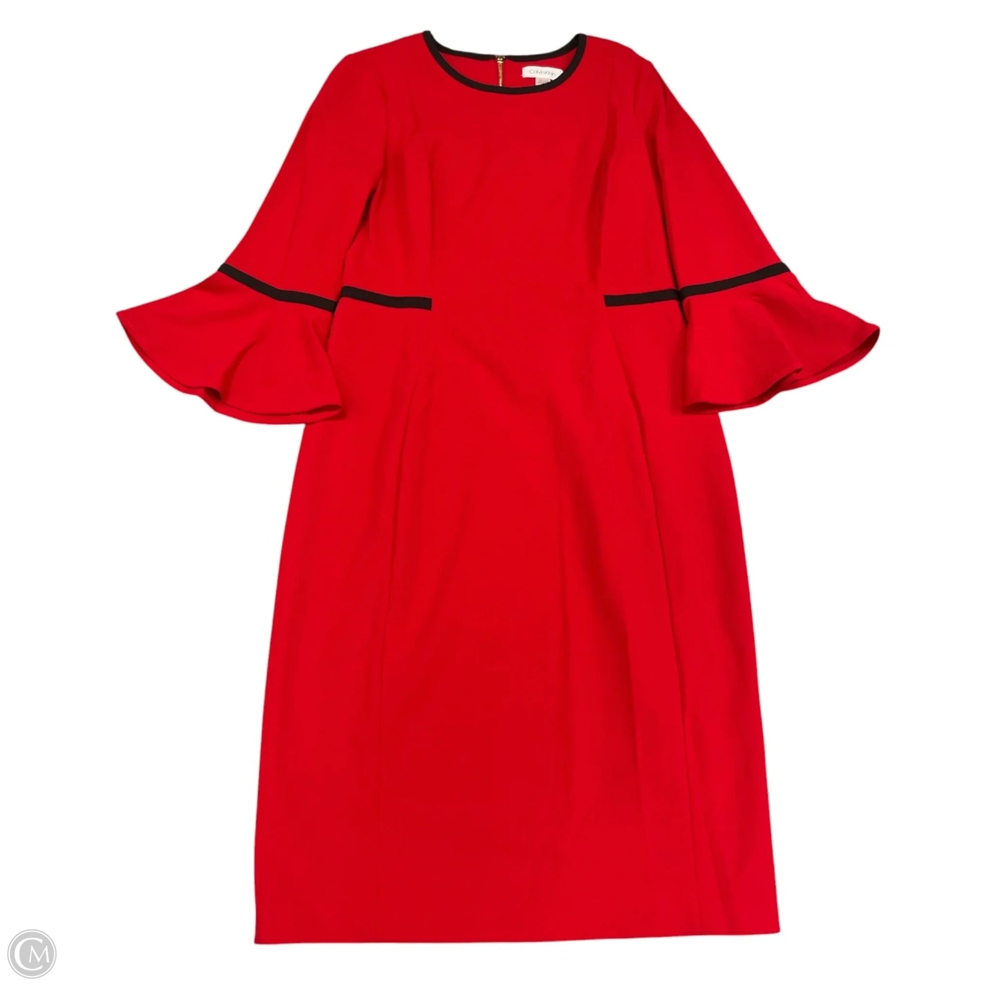 Dress Casual Midi By Calvin Klein In Red, Size: 6 – Clothes Mentor  Arlington TX #293