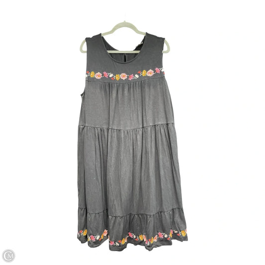 Dress Casual Midi By Loft In Black, Size: 18