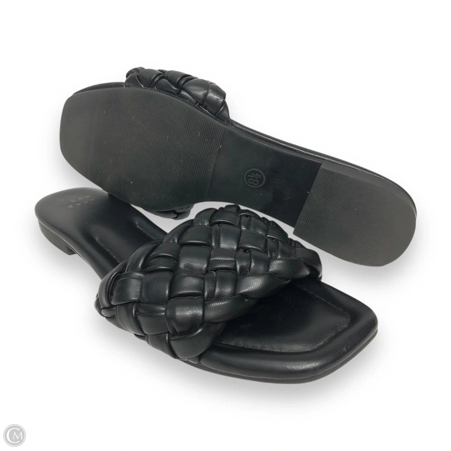 Sandals Flats By A New Day In Black, Size: 8.5