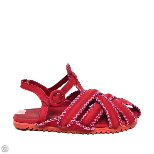 Sandals Flats By Farm Rio In Red, Size: 9