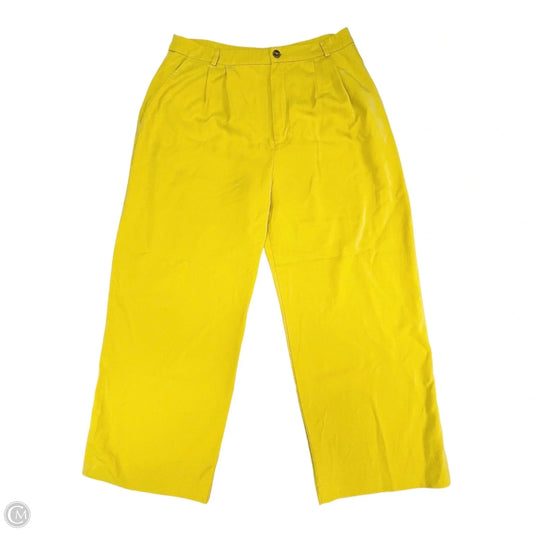 Pants Wide Leg By Reformation In Yellow, Size: 12