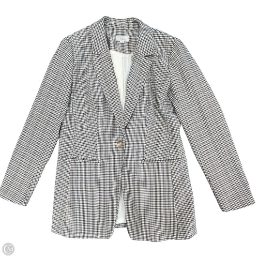 Blazer By Loft In Blue & Cream, Size: 6