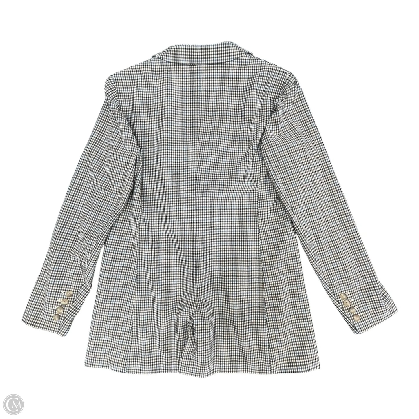 Blazer By Loft In Blue & Cream, Size: 6