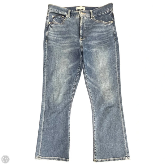 Jeans Cropped By Loft In Blue, Size: 8