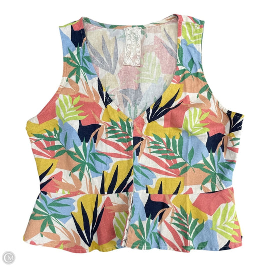 Top Sleeveless By Sadie & Sage In Multi-colored, Size: S