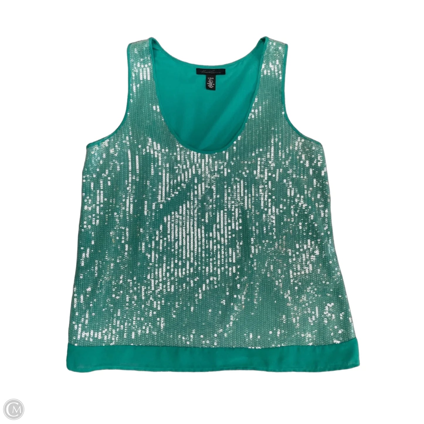 Top Sleeveless By Kenneth Cole In Green, Size: L
