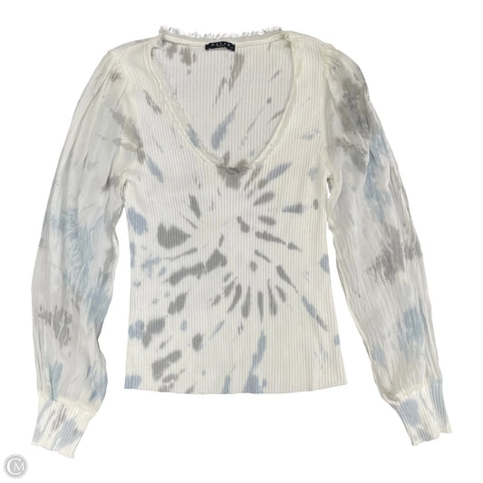 Top Long Sleeve By Clothes Mentor In White, Size: M