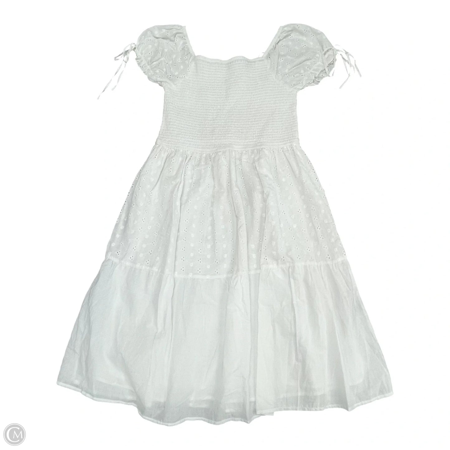Dress Casual Midi By Mph In White, Size: 1x