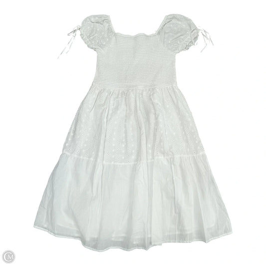 Dress Casual Midi By Mph In White, Size: 1x