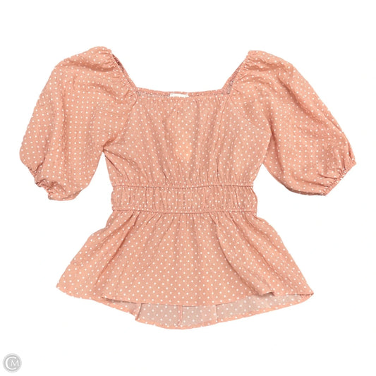 Top Short Sleeve By Oddi In Orange, Size: Small