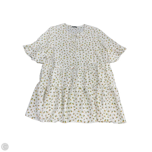 Dress Casual Short By Shein In White, Size: 3x