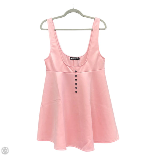 Top Sleeveless By Allegra K In Pink, Size: L