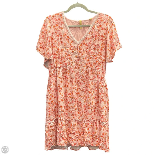 Dress Casual Short By Shyanne In Pink, Size: Xl