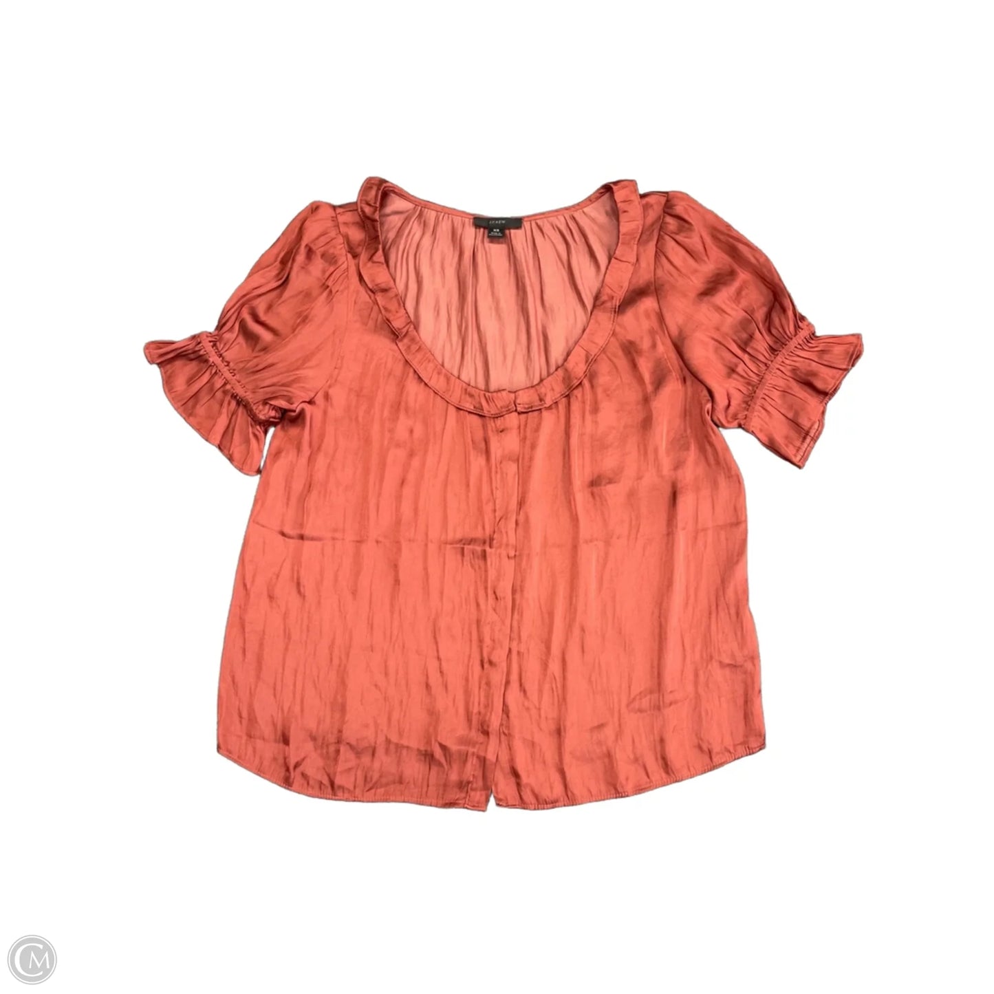Top Short Sleeve By J. Crew In Orange, Size: Xs