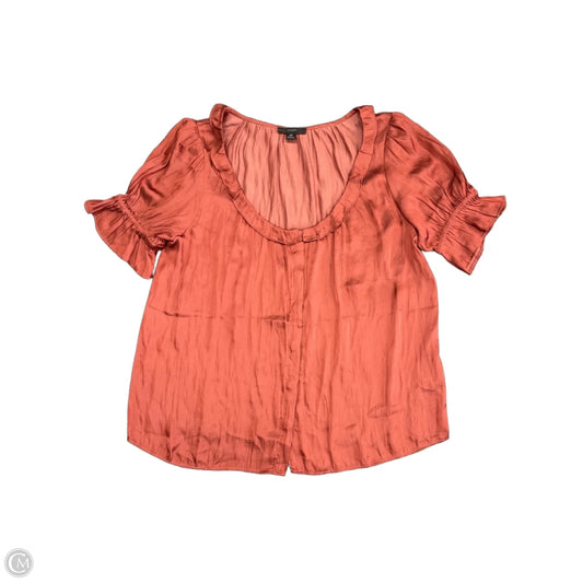 Top Short Sleeve By J. Crew In Orange, Size: Xs