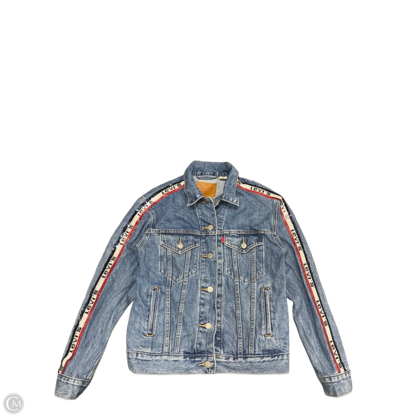 Jacket Denim By Levis In Blue, Size: S