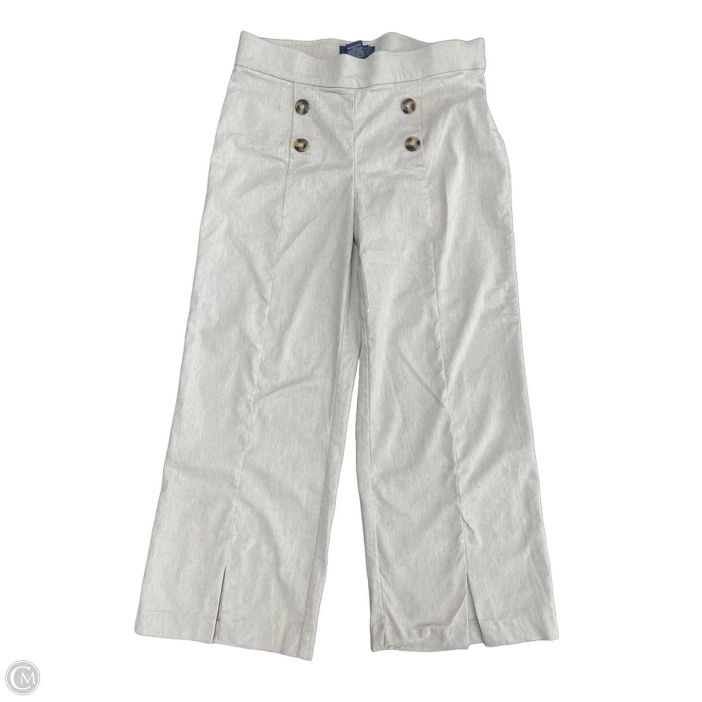 Pants Cropped By Verve In Beige, Size: S
