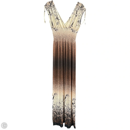 Dress Casual Maxi By Clothes Mentor In Brown, Size: Xl